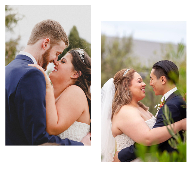 Newly wed couples at Seasons5 outdoor wedding venue