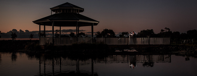 Waterfront beach wedding location of Seasons5