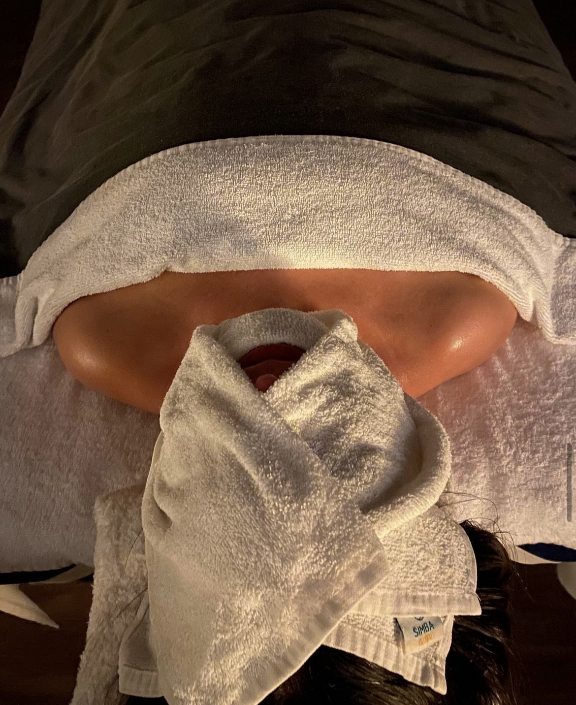 Towel Over Face Towel Over Face